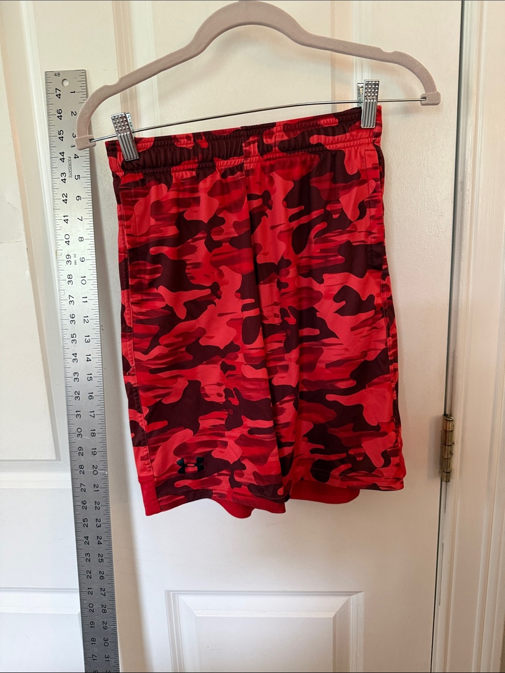 Under Armour Red Camo Men's Athletic Shorts